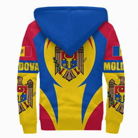 Moldova Sherpa Hoodie Action Flag A15 RLT13 - Wonder Print Shop