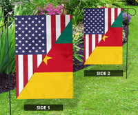 US Flag with Cameroon Flag RLT7 - Wonder Print Shop