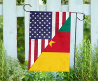US Flag with Cameroon Flag RLT7 - Wonder Print Shop