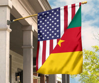 US Flag with Cameroon Flag RLT7 - Wonder Print Shop