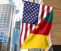 US Flag with Cameroon Flag RLT7 - Wonder Print Shop