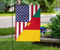 US Flag with Cameroon Flag RLT7 - Wonder Print Shop