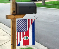 US Flag with Costa Rica Flag RLT13 - Wonder Print Shop