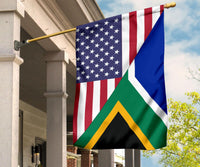 Us Flag With South Africa Flag RLT8 - Wonder Print Shop