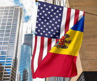 US Flag with Moldova Flag A15 RLT13 - Wonder Print Shop