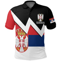 Serbia Polo Shirt Serbia Original Flag Serbian Eagle RLT7 - Wonder Print Shop