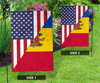 US Flag with Moldova Flag A15 RLT13 - Wonder Print Shop