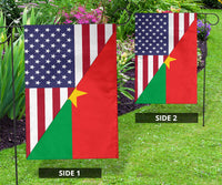 US Flag with Burkina Faso Flag RLT7 - Wonder Print Shop