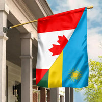 Canada Flag With Rwanda Flag RLT12 - Wonder Print Shop