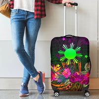 The Phillipines Luggage Cover Summer Hibiscus RLT6 - Wonder Print Shop