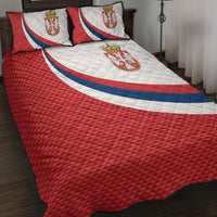 Serbia Quilt Bed Set Serbia Flag Red RLT7 - Wonder Print Shop