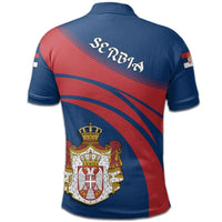 Serbia Polo Shirt Coat Of Arms Cricket Style RLT7 - Wonder Print Shop