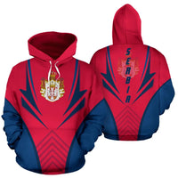 Serbia Hoodie Coat Of Arms RLT7 - Wonder Print Shop