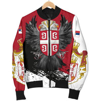 Serbia Men's Bomber Jacket Serbian Eagle Tattoo RLT7 - Wonder Print Shop