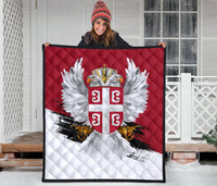 Serbia Quilt Serbian White Eagle RLT7 - Wonder Print Shop