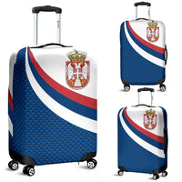 Serbia Luggage Covers Serbia Flag Blue RLT7 - Wonder Print Shop