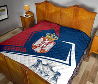 Serbia Premium Quilt Coat Of Arms Flag Style RLT7 - Wonder Print Shop