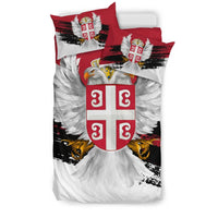 Serbia Bedding Set Serbian White Eagle RLT7 - Wonder Print Shop