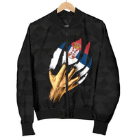 Serbia Women's Bomber Jacket Serbian Is Me RLT7 - Wonder Print Shop
