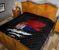 Serbia In Me Quilt Special Grunge Style RLT7 - Wonder Print Shop