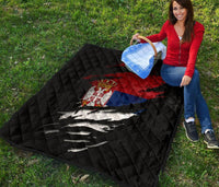 Serbia In Me Quilt Special Grunge Style RLT7 - Wonder Print Shop