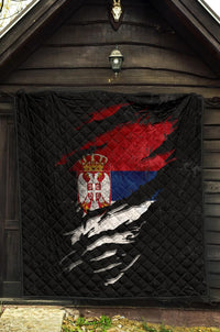 Serbia In Me Quilt Special Grunge Style RLT7 - Wonder Print Shop