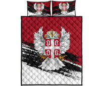Serbia Quilt Bed Set Serbian White Eagle RLT7 - Wonder Print Shop