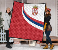 Serbia Premium Quilt Serbia Flag Red RLT7 - Wonder Print Shop