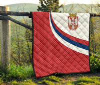 Serbia Premium Quilt Serbia Flag Red RLT7 - Wonder Print Shop