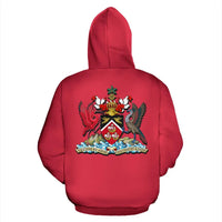 Trinidad and Tobago Zip Up Hoodie Coat Of Arms Warrior Style RLT6 - Wonder Print Shop