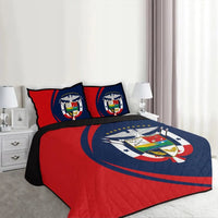 Panama Flag Coat Of Arms Quilt Bed Set Circle RLT13 - Wonder Print Shop