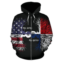 American Grown Panama Root DNA Zip Hoodie RLT13 - Wonder Print Shop