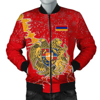 Armenia Christmas Coat Of Arms Men Bomber Jacket X Style RLT8 - Wonder Print Shop