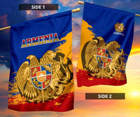 Armenia Garden Flag - Armenia Blue RLT8 - Wonder Print Shop