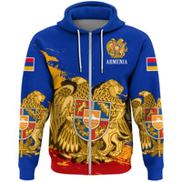 Special Armenia Zip Hoodie Blue Version RLT8 - Wonder Print Shop