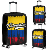Colombia Grunge Flag Luggage Cover RLT7 - Wonder Print Shop