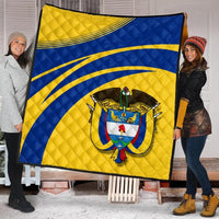Colombia Coat Of Arms Premium Quilt Cricket RLT7 - Wonder Print Shop