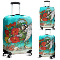 Costa Rica Luggage Covers Ocean Turtle Hibiscus RLT13 - Wonder Print Shop