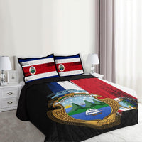 Costa Rica Flag Quilt Bed Set Flag Style RLT13 - Wonder Print Shop