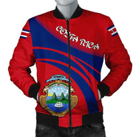 Costa Rica Coat Of Arms Men Bomber Jacket Sticket RLT13 - Wonder Print Shop