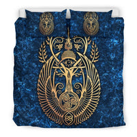 Nigeria Bedding Set Adinkra Symbol Asase Ye Duru and Celtic RLT8 - Wonder Print Shop