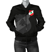 Lebanon Women's Bomber Jacket RLT6 - Wonder Print Shop