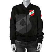 Lebanon Women's Bomber Jacket RLT6 - Wonder Print Shop