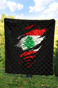 Lebanon In Me Premium Quilt - Special Grunge Style RLT6 - Wonder Print Shop