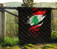 Lebanon In Me Premium Quilt - Special Grunge Style RLT6 - Wonder Print Shop