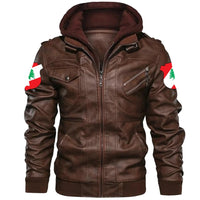 Lebanon Zipper Leather Jacket RLT6 - Wonder Print Shop