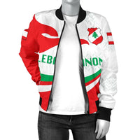 Lebanon Women Bomber Jacket Proud Version RLT6 - Wonder Print Shop
