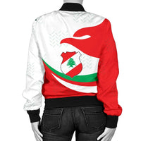 Lebanon Women Bomber Jacket Proud Version RLT6 - Wonder Print Shop