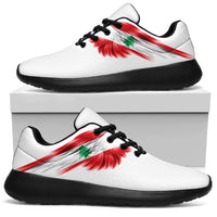 Lebanon Sneakers Wings Flag Women's/Men's RLT6 - Wonder Print Shop