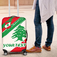 Lebanon Personalised luggage_cover - Lebanon Flag Polygon Style24 RLT6 - Wonder Print Shop
